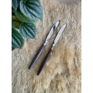 VTG (2) ECKO ETERNA Deadstock Canoe Muffin Knife MCM flatware